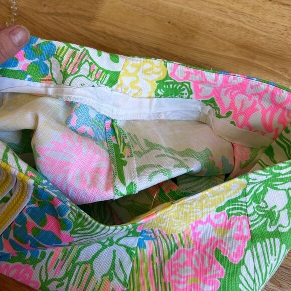 Lilly Pulitzer Size 0 Mini Skirt Zip Back Liner Removed Jasmine Skort - No Skort - Picture 13 of 15